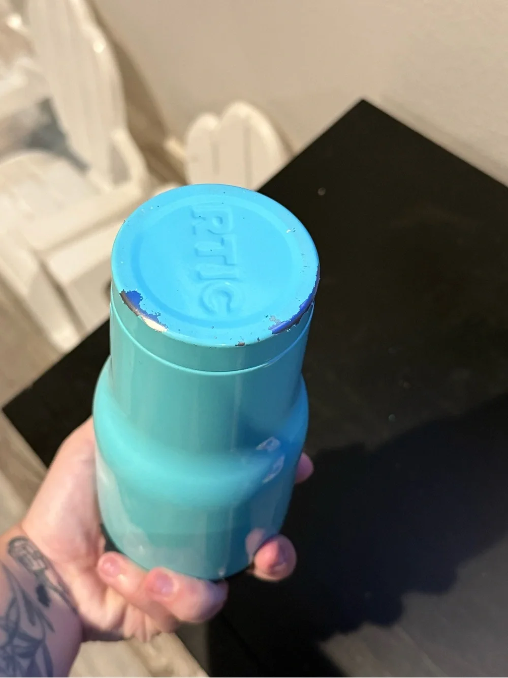 Turquoise Insulated Travel Tumbler with Leak-Resistant Lid